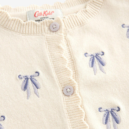 キッズ ニット カーディガン Bow