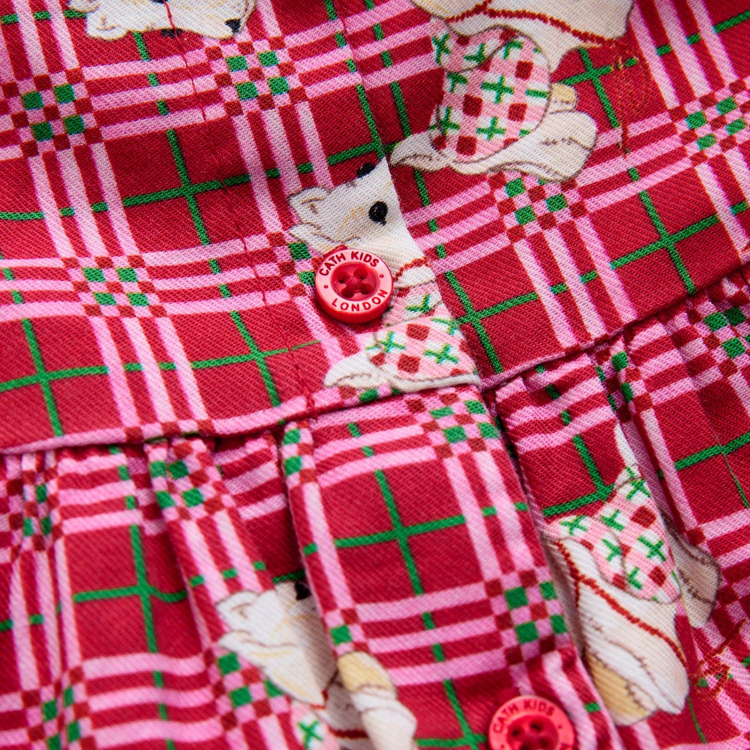 キッズ チェック ワンピース Dog Patchwork | Cath Kidston 日本公式