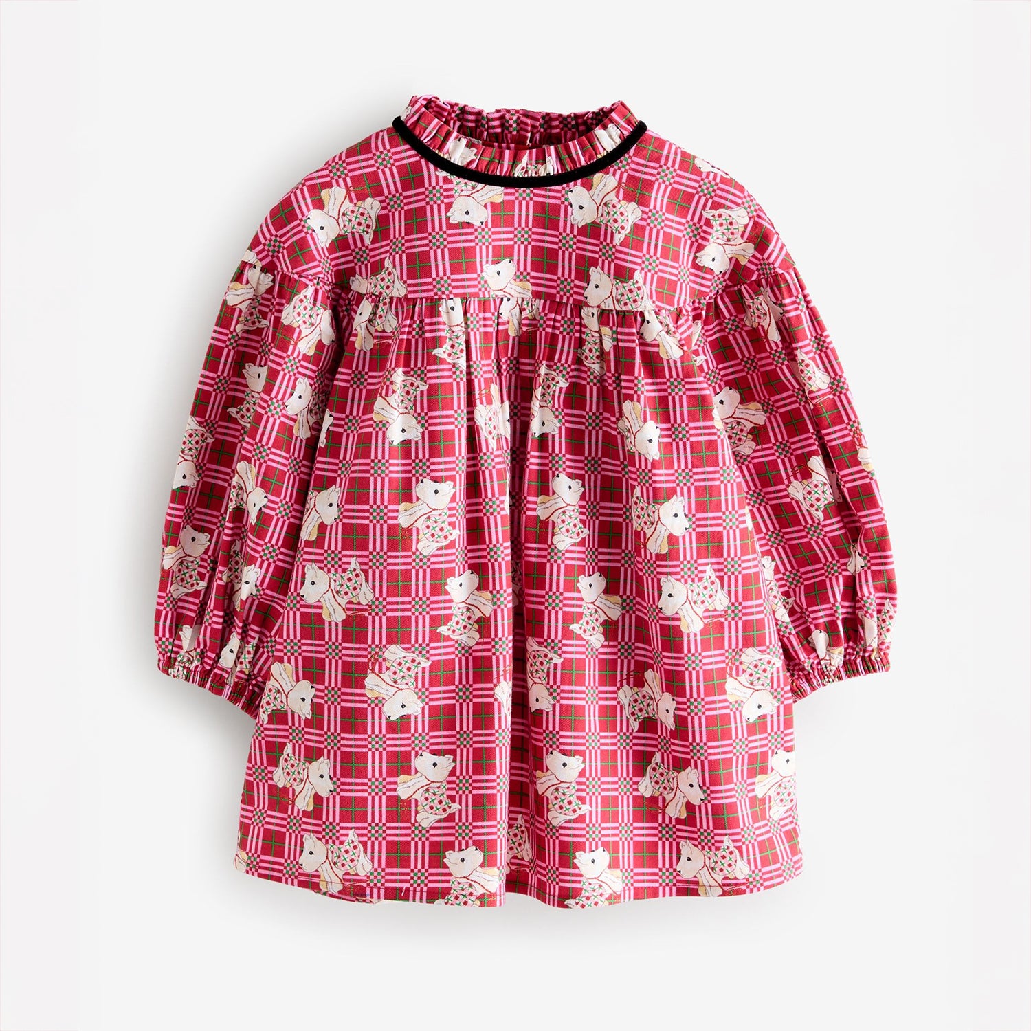 キッズ チェック ワンピース Dog Patchwork | Cath Kidston 日本公式