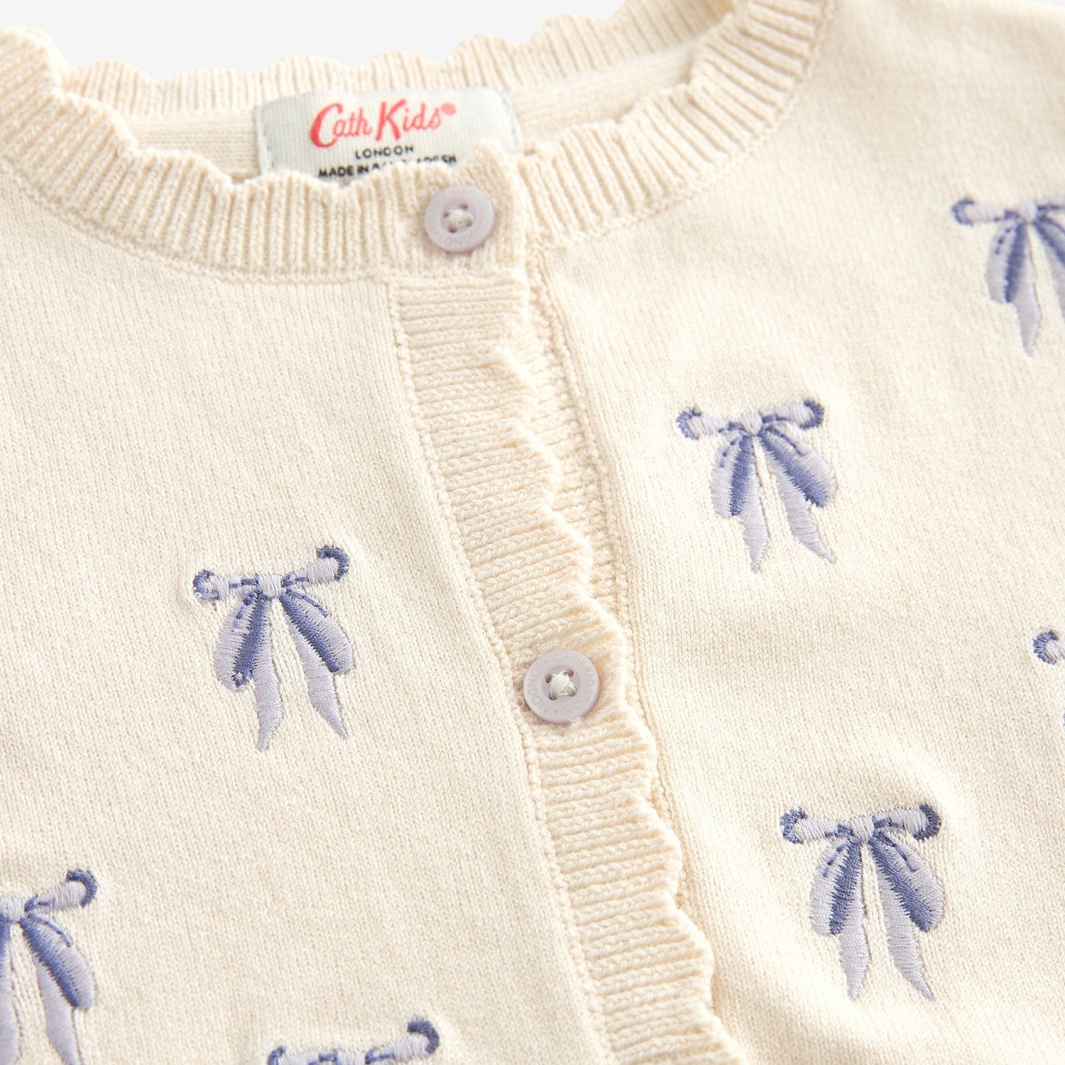 キッズ ニット カーディガン Bow