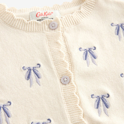 キッズ ニット カーディガン Bow