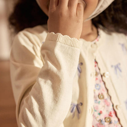 キッズ ニット カーディガン Bow