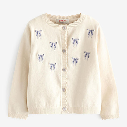 キッズ ニット カーディガン Bow