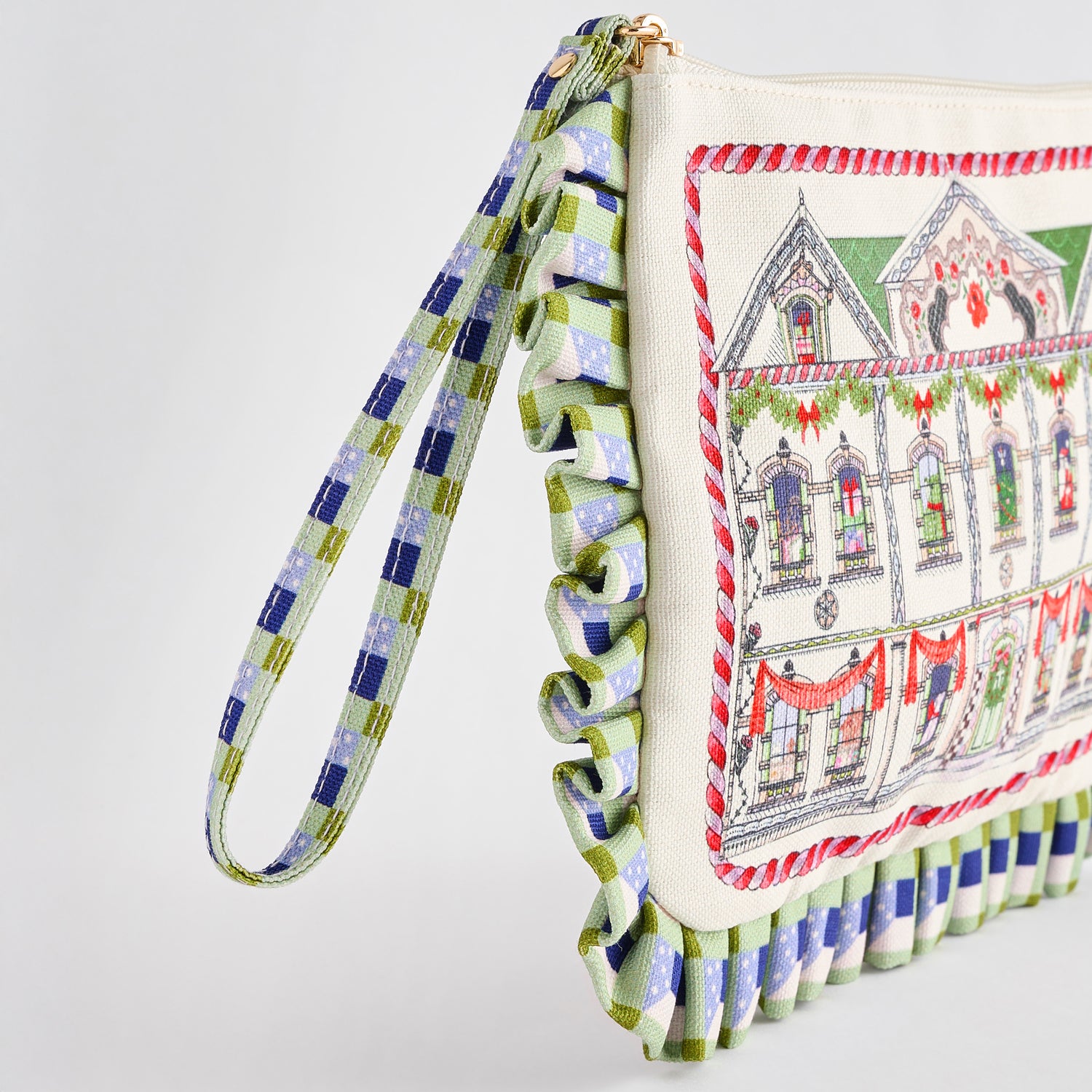 リストレット ポーチ Christmas House | Cath Kidston 日本公式