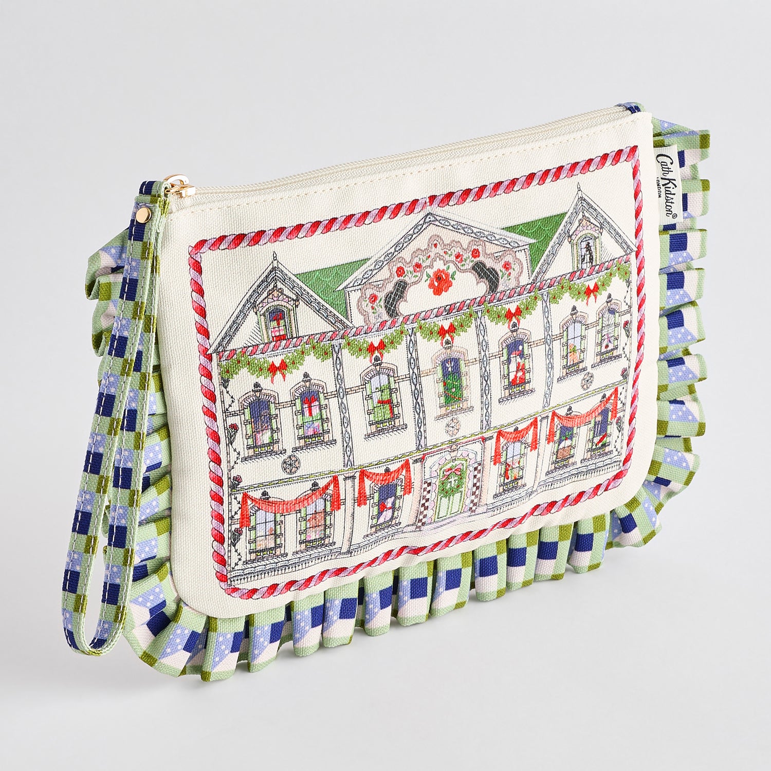 リストレット ポーチ Christmas House | Cath Kidston 日本公式