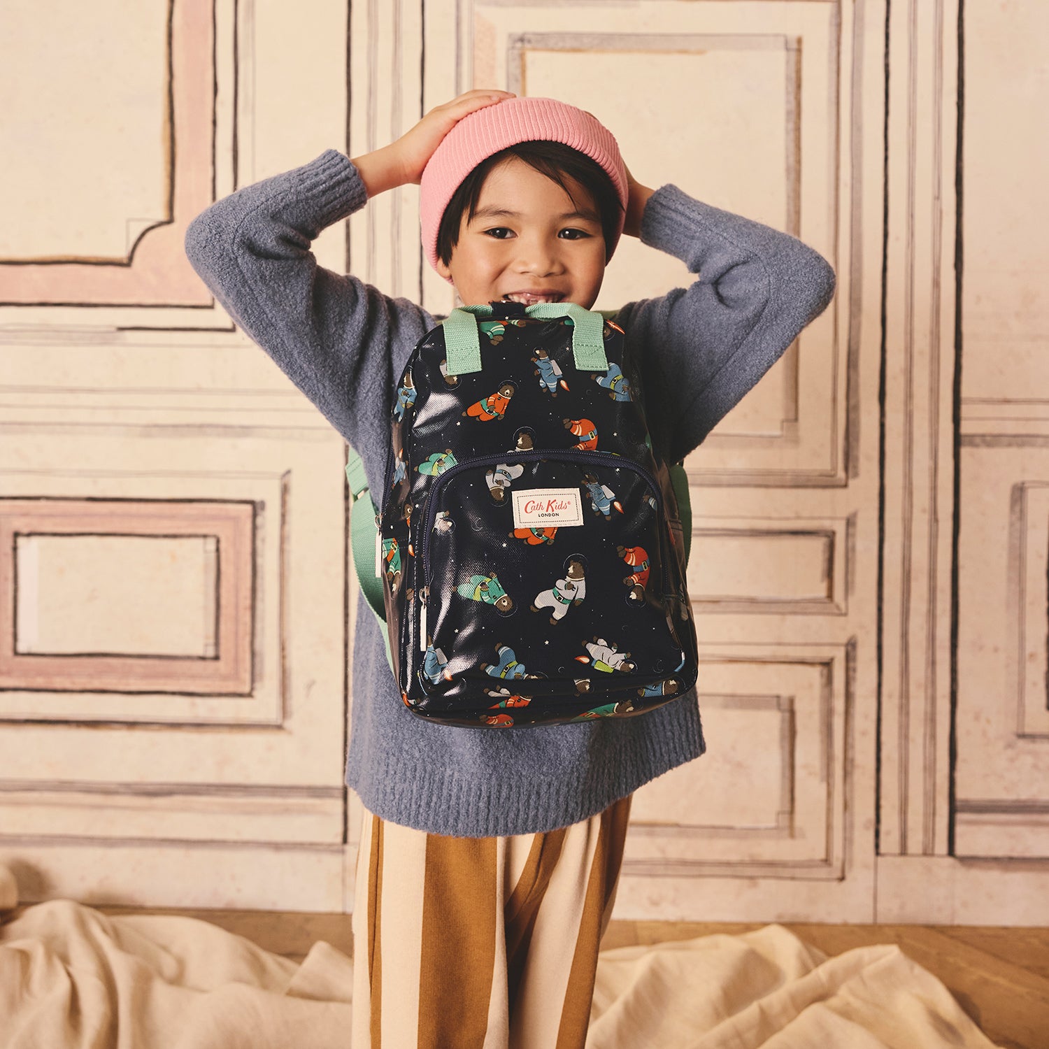 キッズ ミディアム バックパック Space Bears | Cath Kidston 日本公式