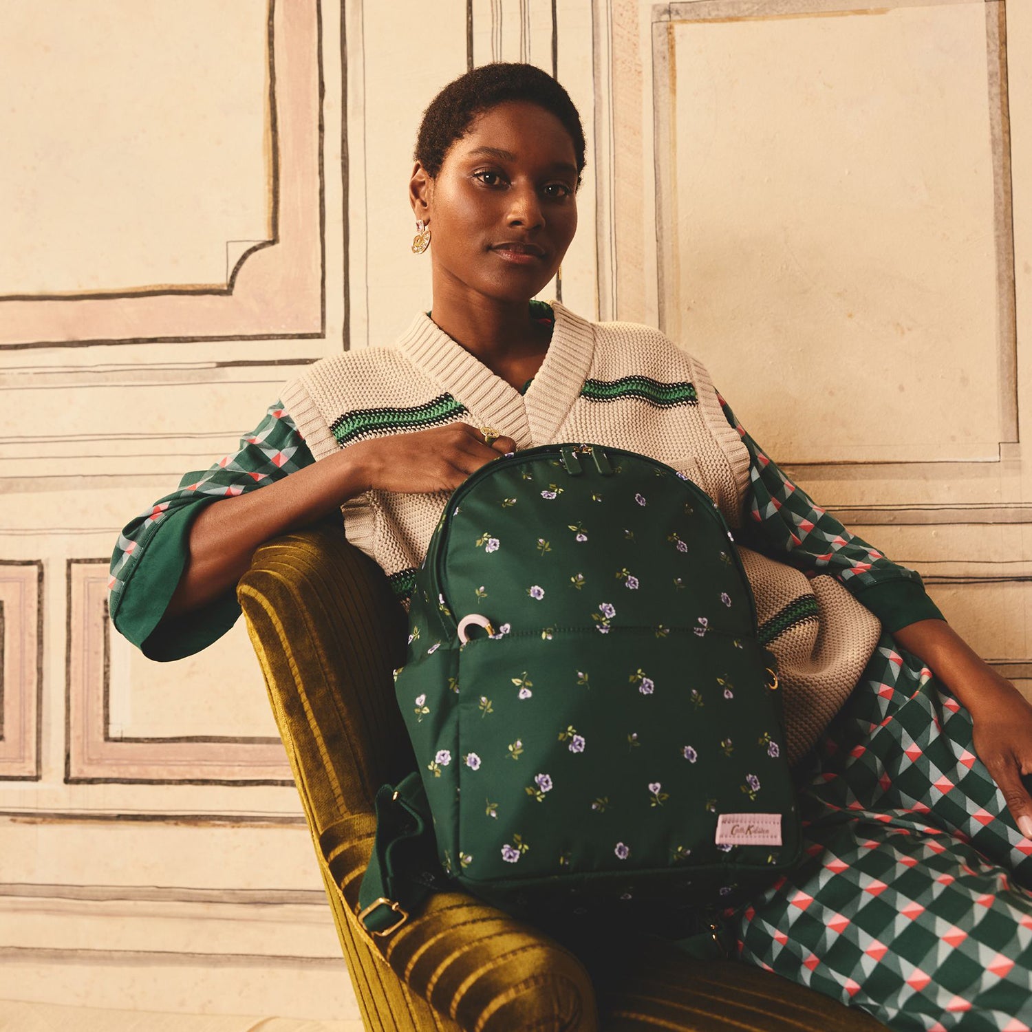 コンパクト バックパック Lace Sprigs | Cath Kidston 日本公式