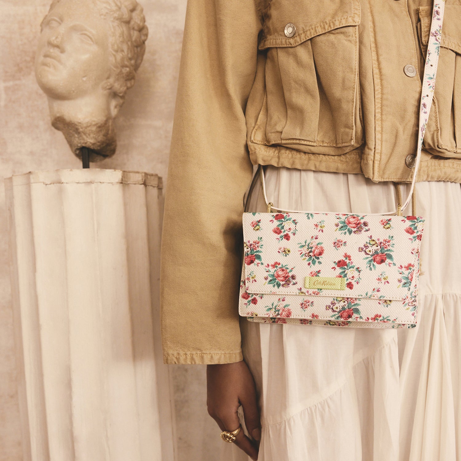 未使用 キャスキッドソン candy stripe 2way クロスボディバッグ 2IN1 クロスボディバッグ Icon Bunches | Cath Kidston 日本公式