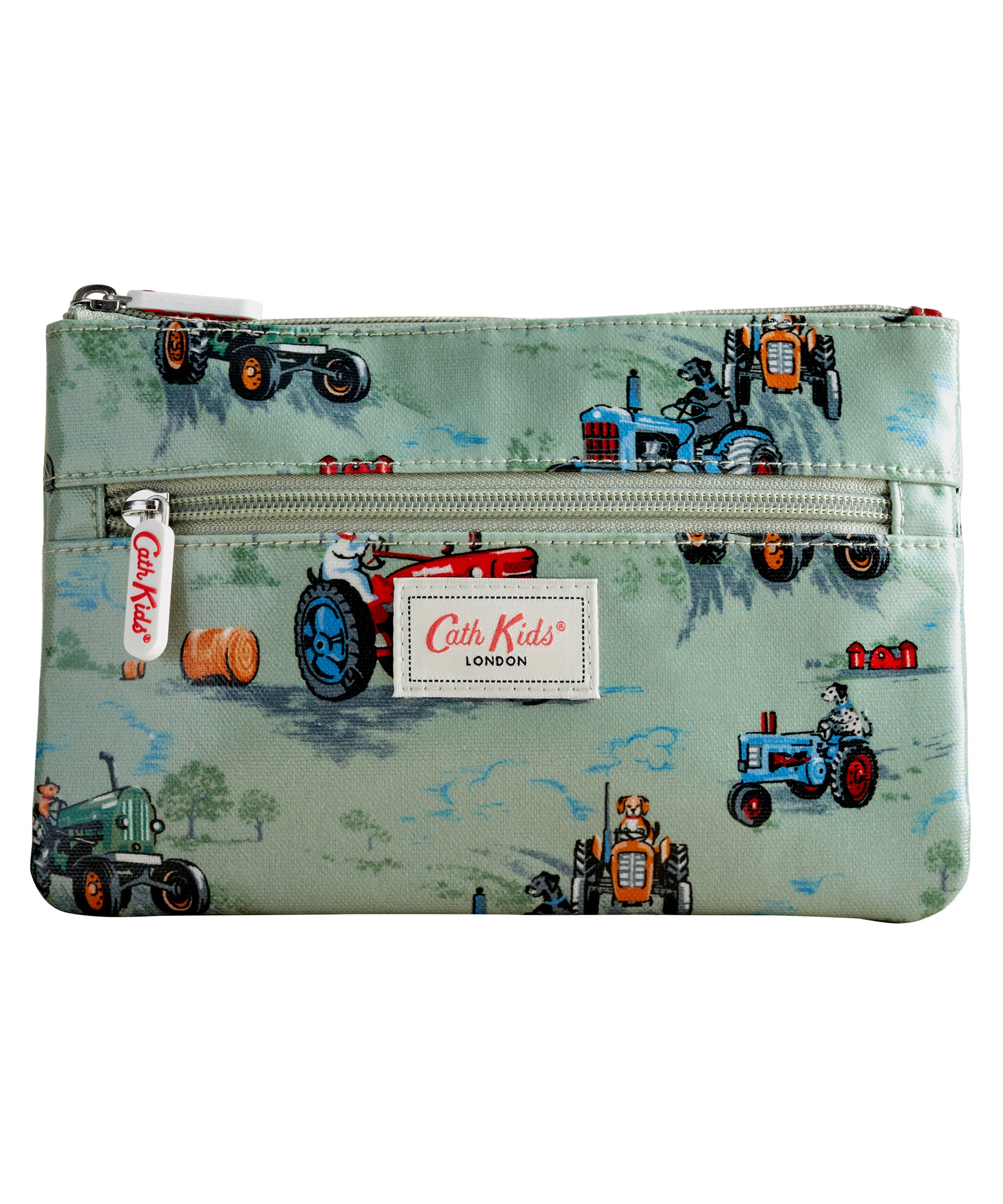 キッズ ダブル ジップドパース Tractors Friends