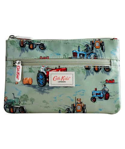 キッズ ダブル ジップドパース Tractors Friends
