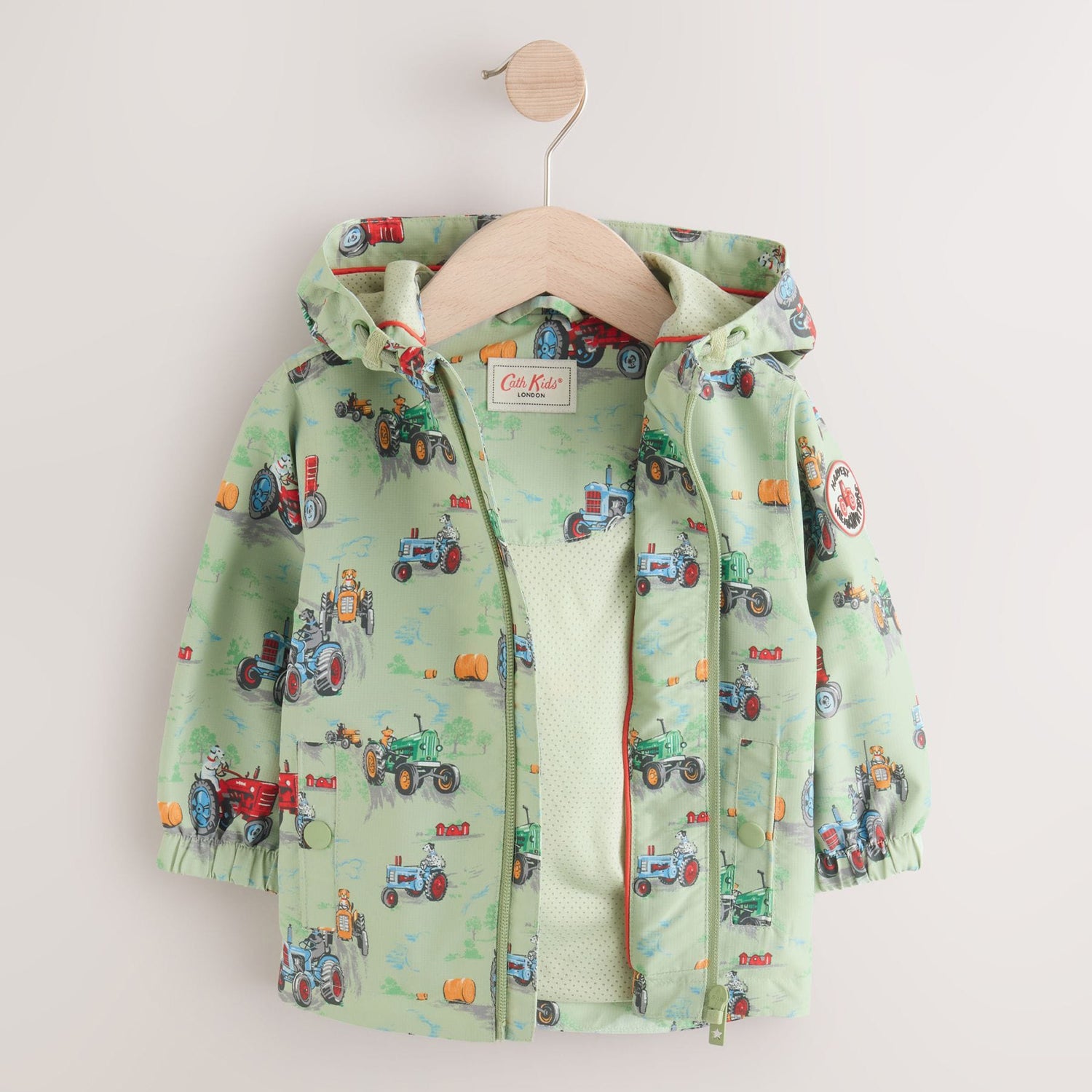 キッズ プリントジャケットGreen Tractor