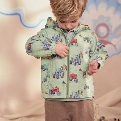 キッズ プリントジャケットGreen Tractor