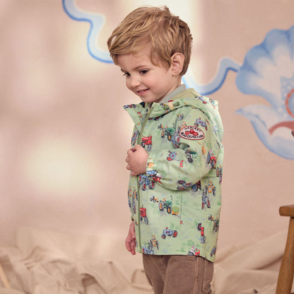 キッズ プリントジャケットGreen Tractor