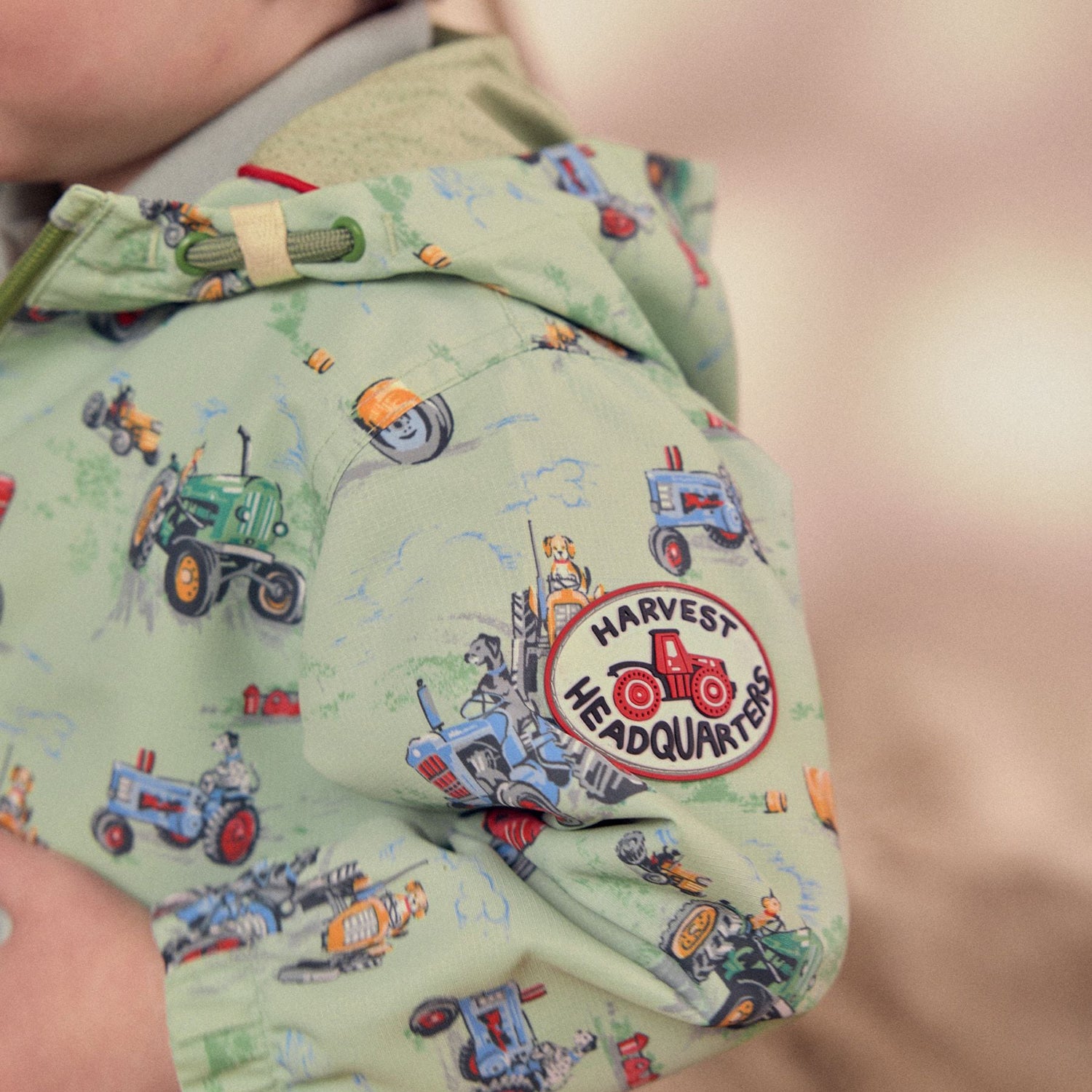 キッズ プリントジャケットGreen Tractor