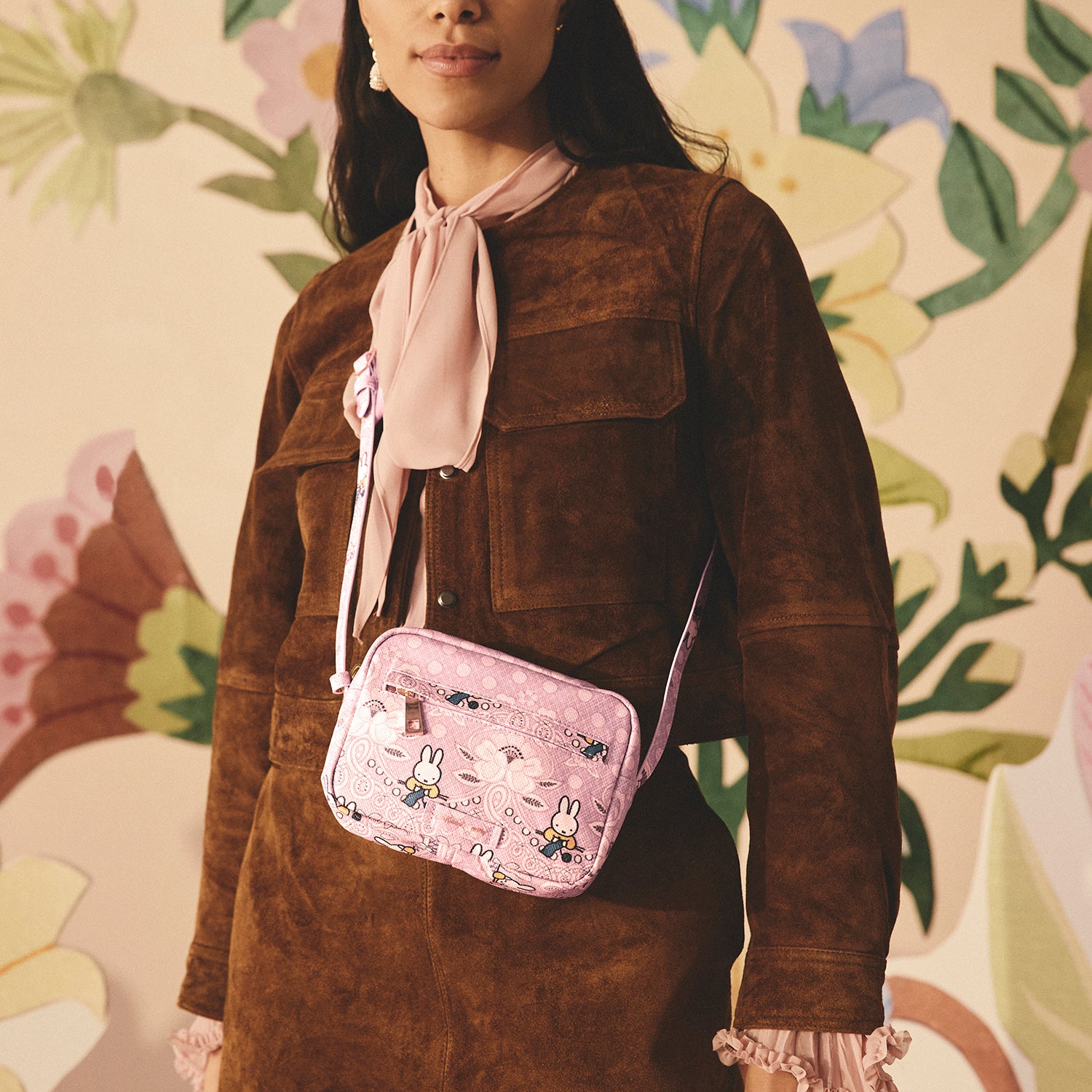 ミッフィー ユーティリティ クロスボディバッグ Miffy Lace