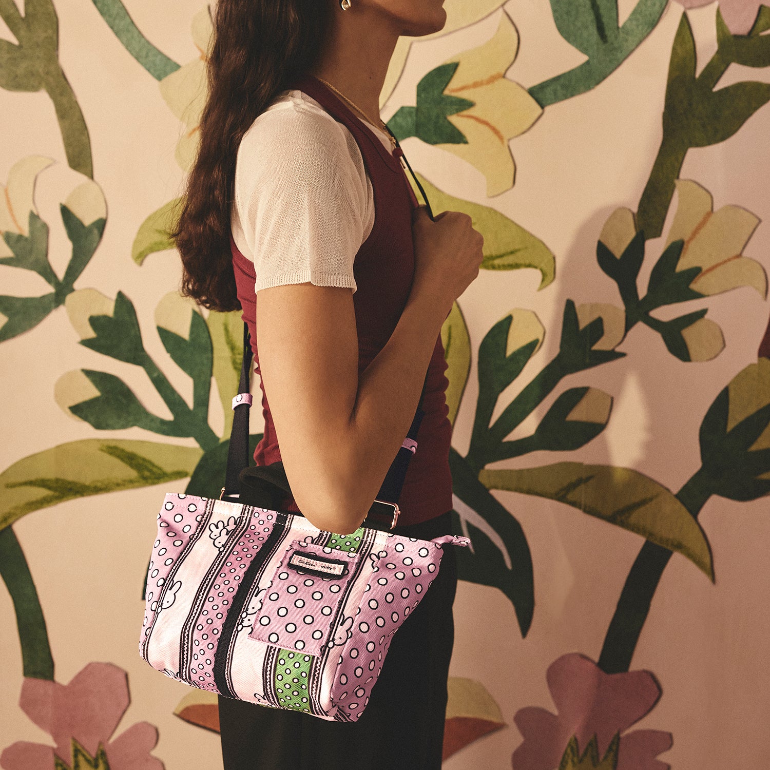 Cath Kidston Miffy ストライプ トートバッグ ミッフィー ミニ トート クロスボディバッグ Miffy Drawn Stripe