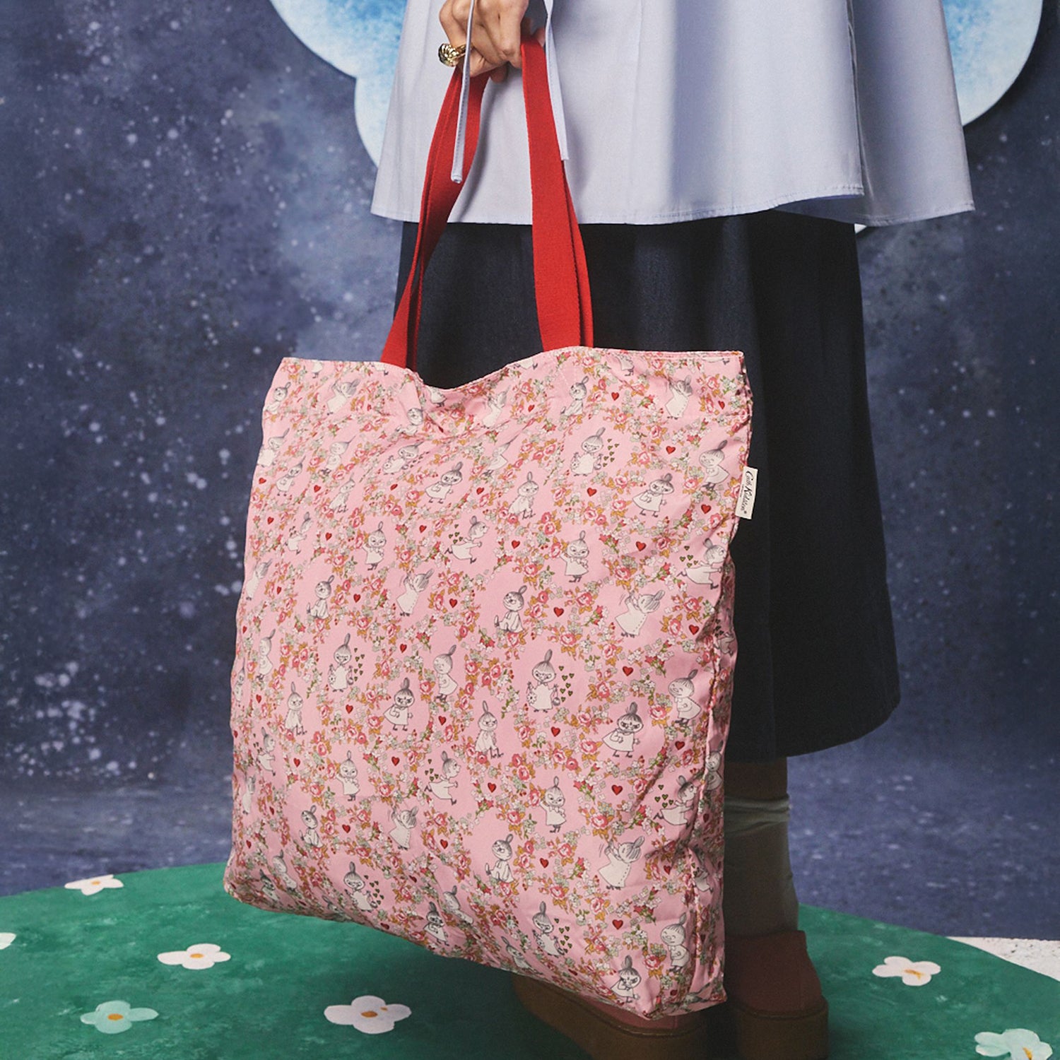 ムーミン ラージ フォルダウェイ トートバッグ Little My Ditsy | Cath