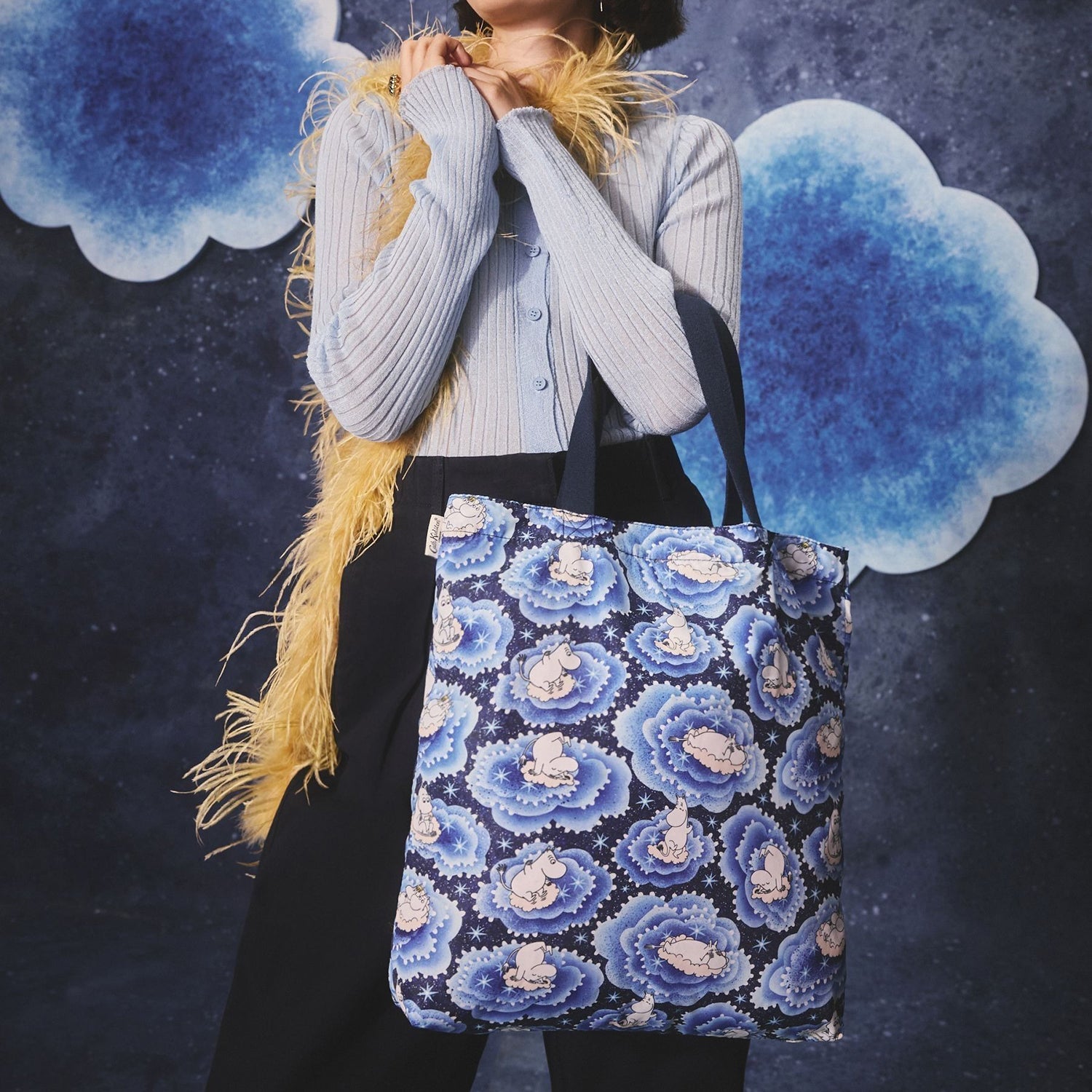 ムーミン フォルダウェイ トートバッグ Moomin Clouds | Cath Kidston