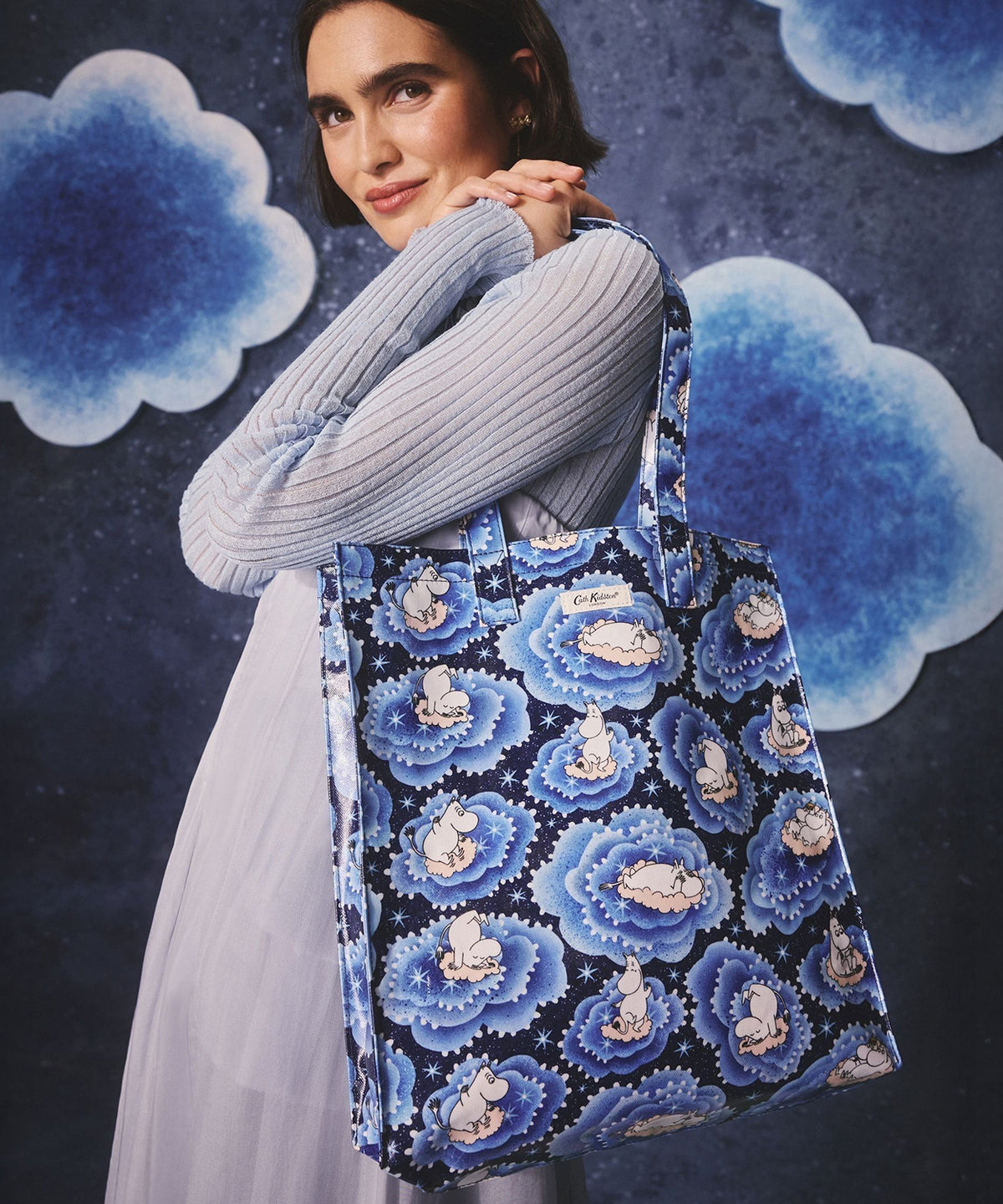 ムーミン ラージ ブックバッグ Moomin Clouds