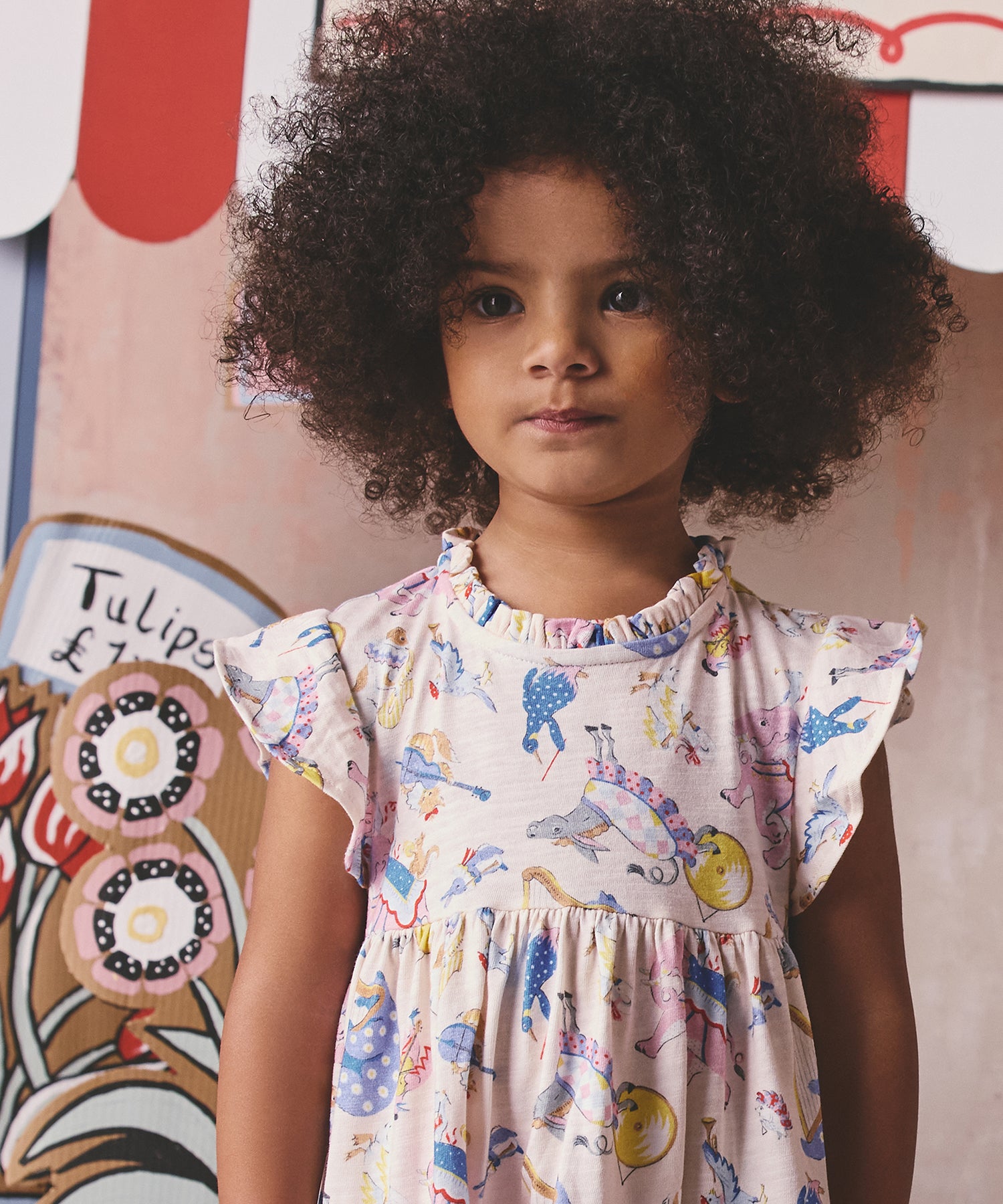 キッズ ティアード ワンピース Musical Animals | Cath Kidston 日本