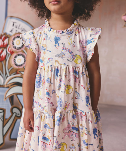 キッズ ティアード ワンピース Musical Animals