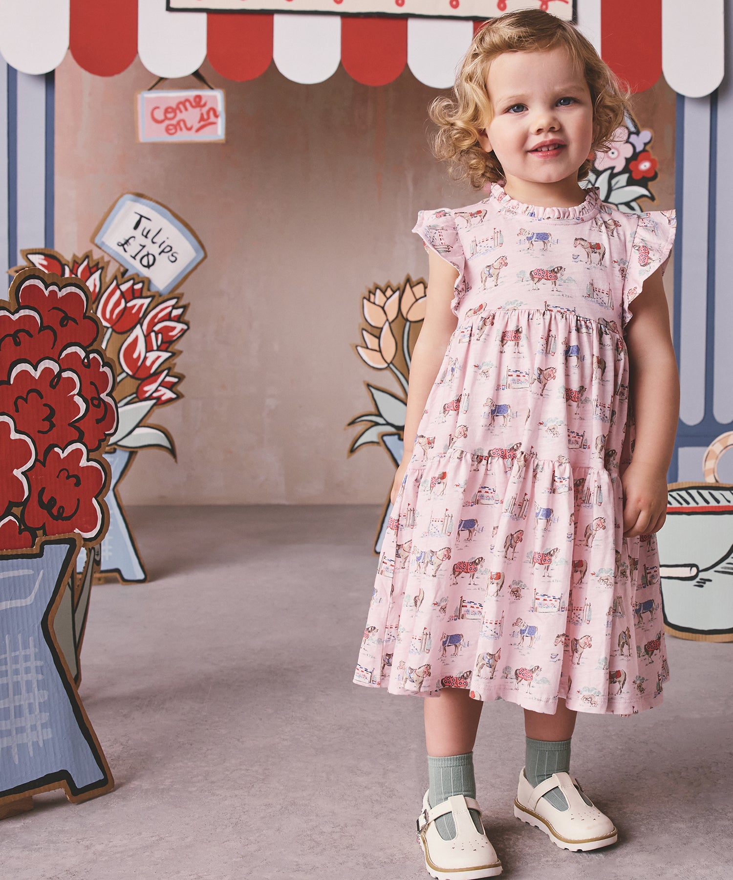 キッズ ティアード ワンピース Pony | Cath Kidston 日本公式