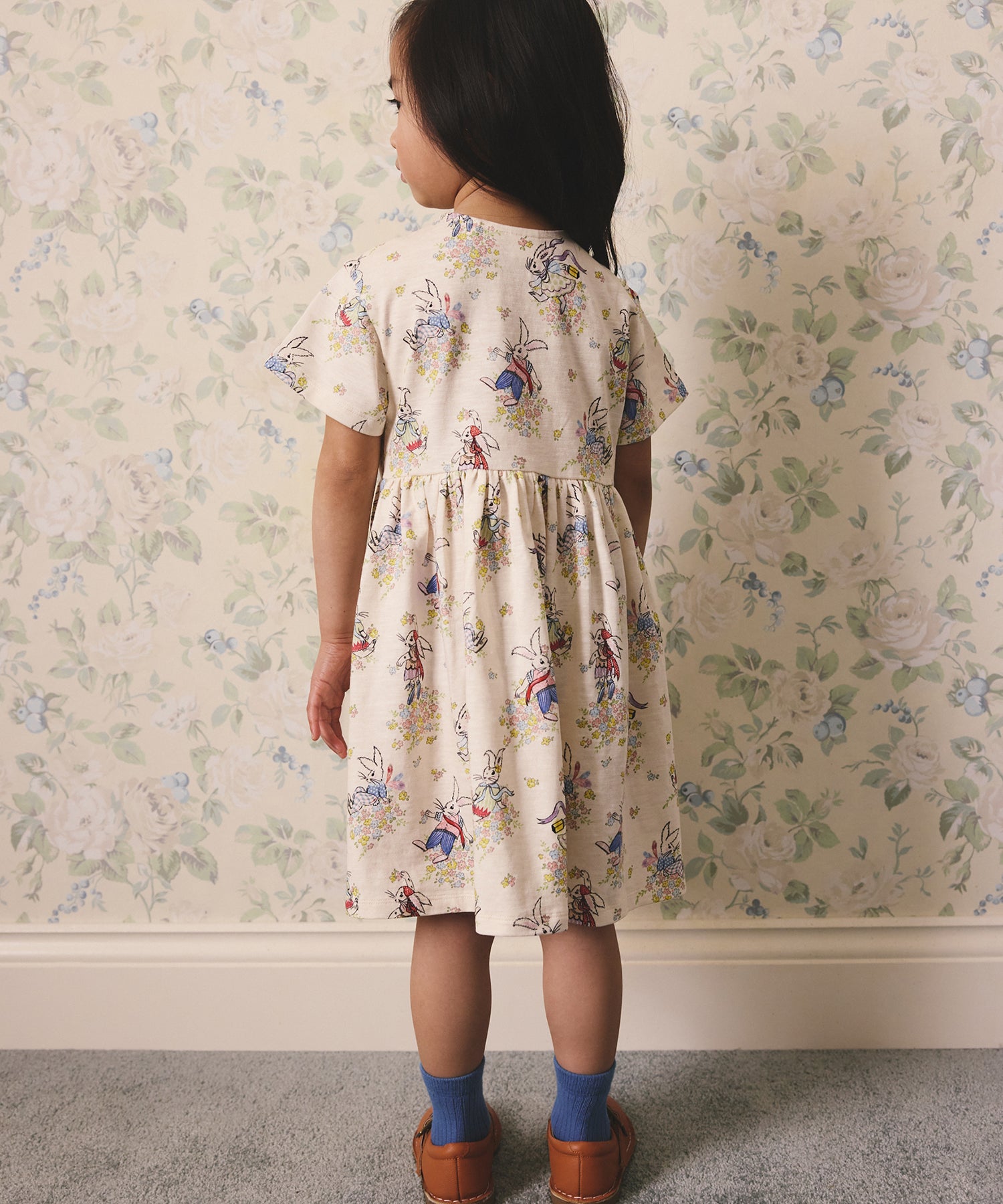 キッズ リボン ワンピース Easter Bunnies