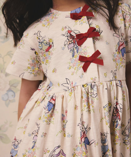 キッズ リボン ワンピース Easter Bunnies