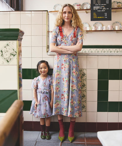 キッズ フローラル コサージュ ドレス Archive Floral