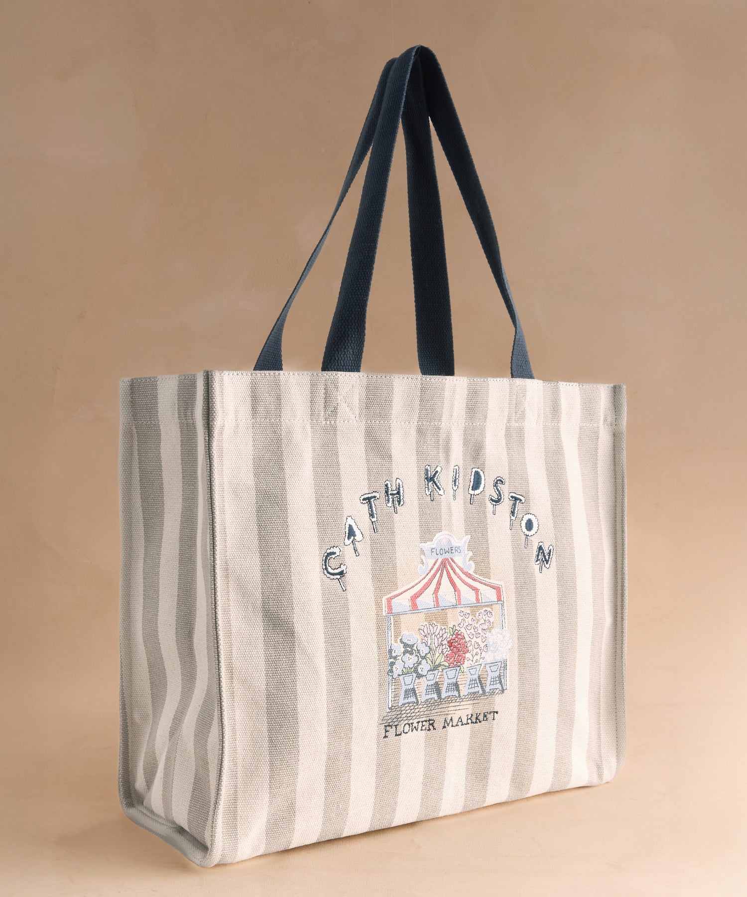 フラワーマーケット イーストウエスト トートバッグ Cath Stripe