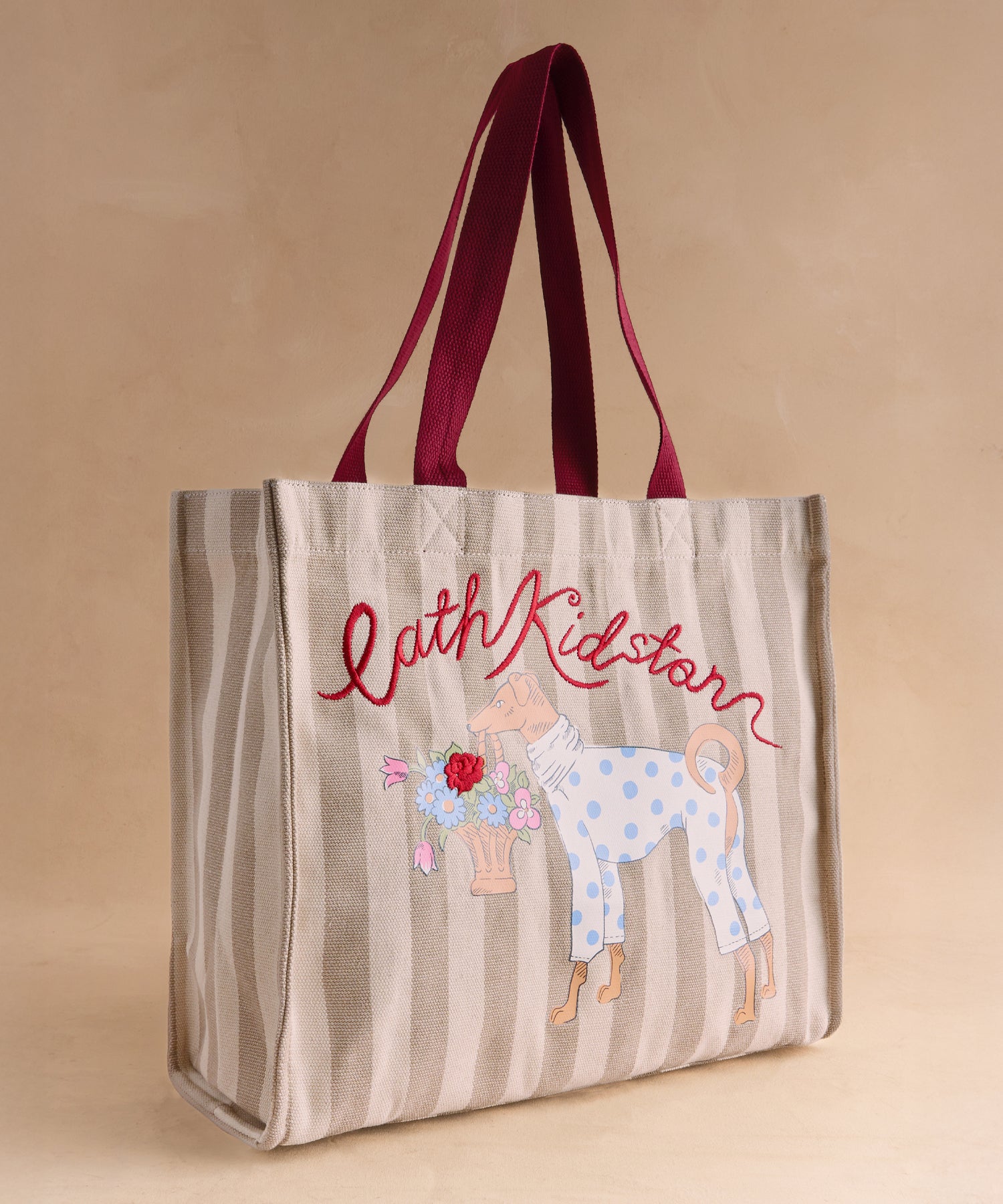 ドッグ イーストウエスト トートバッグ Cath Stripe