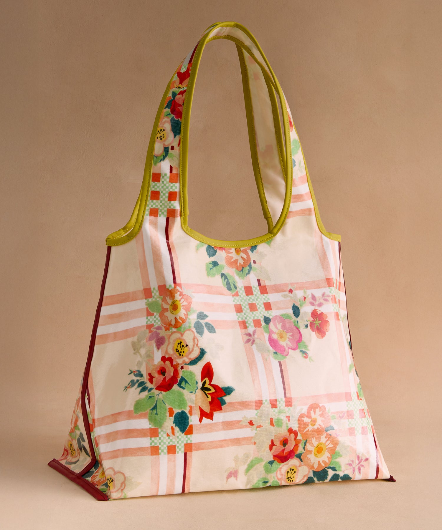 メリルボーン ショッパー Archive Floral Check