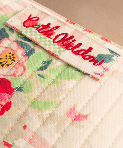 キルテッド ポーチ Archive Floral Check