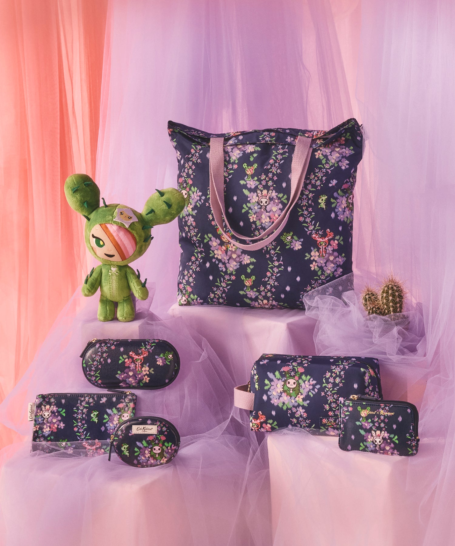 オーバル コイン パース Tokidoki Cactus Wiggle