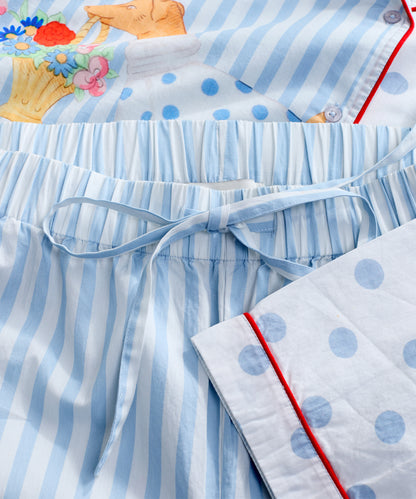 ボタン パジャマ Hackney Dogs