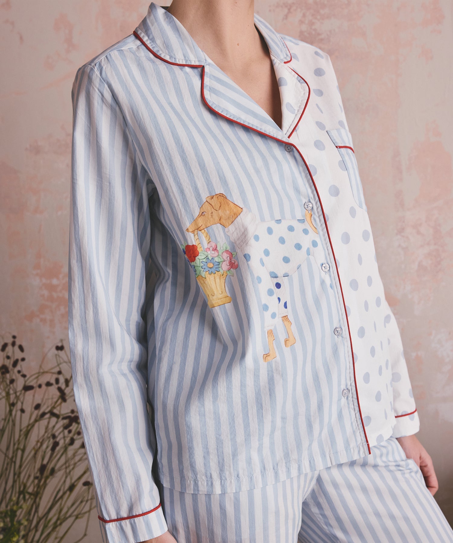 ボタン パジャマ Hackney Dogs