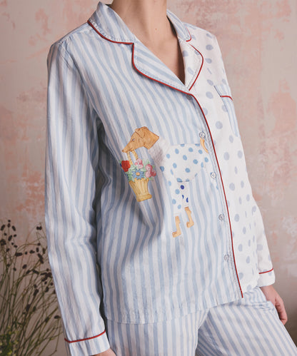 ボタン パジャマ Hackney Dogs