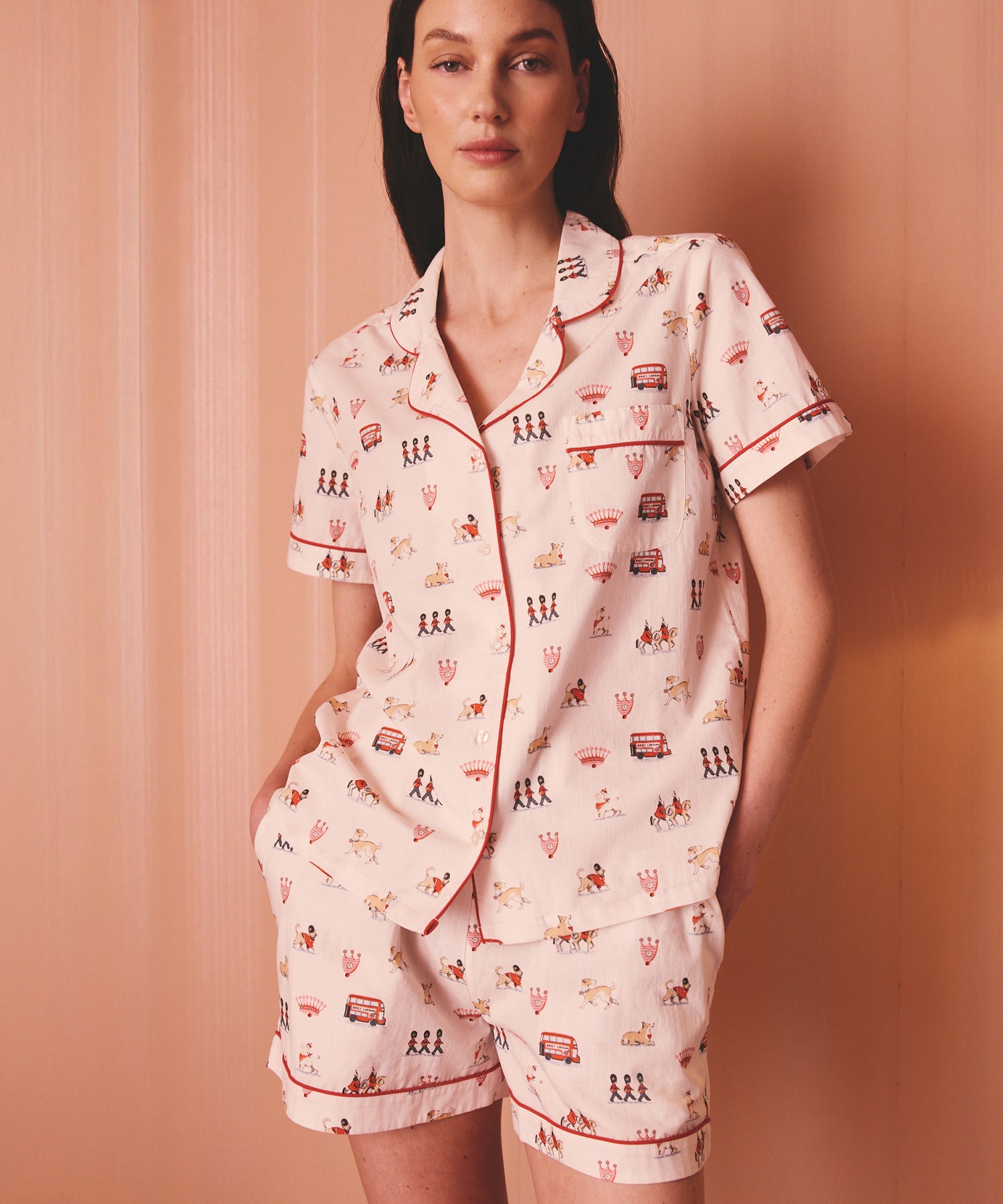 ボタン パジャマ ショート Stanley in London | Cath Kidston 日本公式