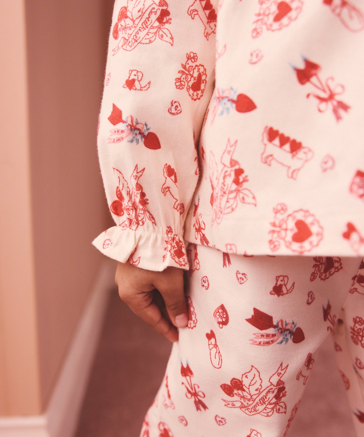 キッズ ロングスリーブ パジャマ Valentines | Cath Kidston 日本公式