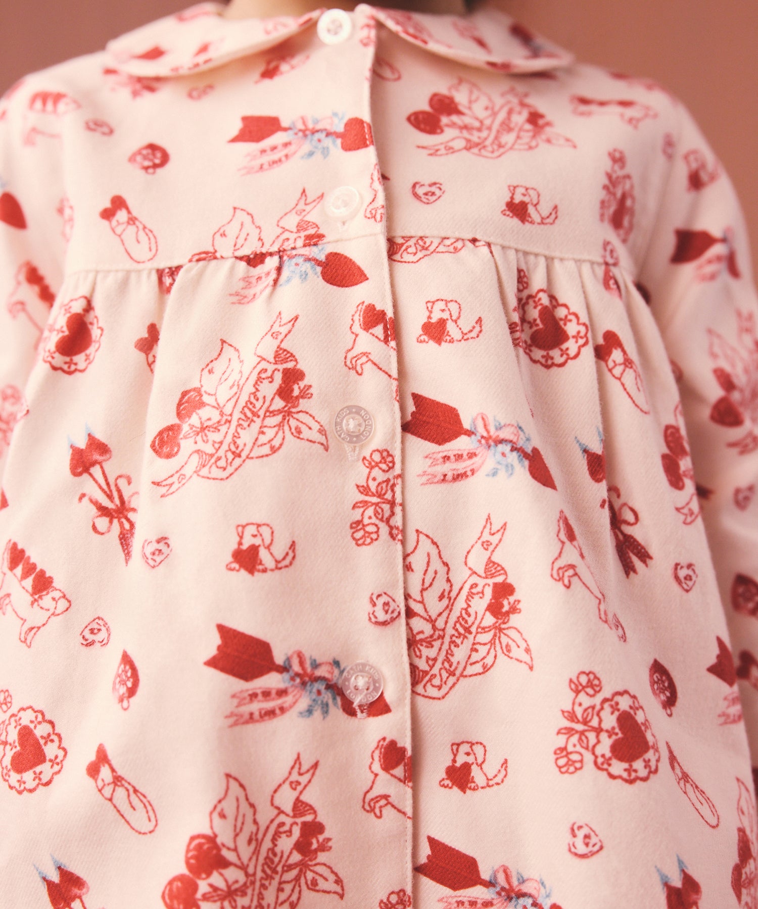 キッズ ロングスリーブ パジャマ Valentines | Cath Kidston 日本公式