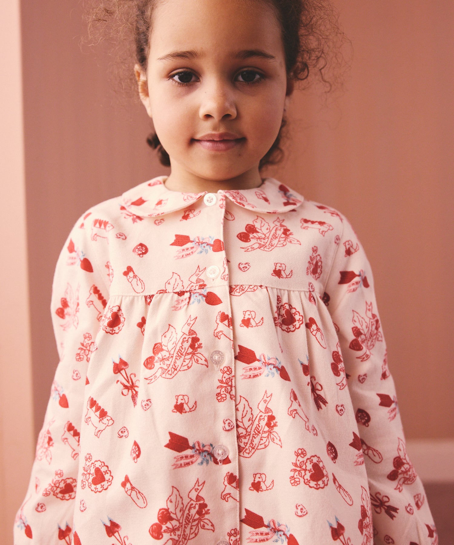 キッズ ロングスリーブ パジャマ Valentines | Cath Kidston 日本公式