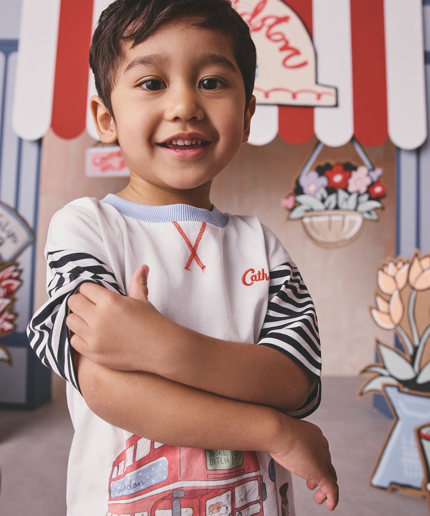 キッズ Tシャツ Stanley's London Bus | Cath Kidston 日本公式
