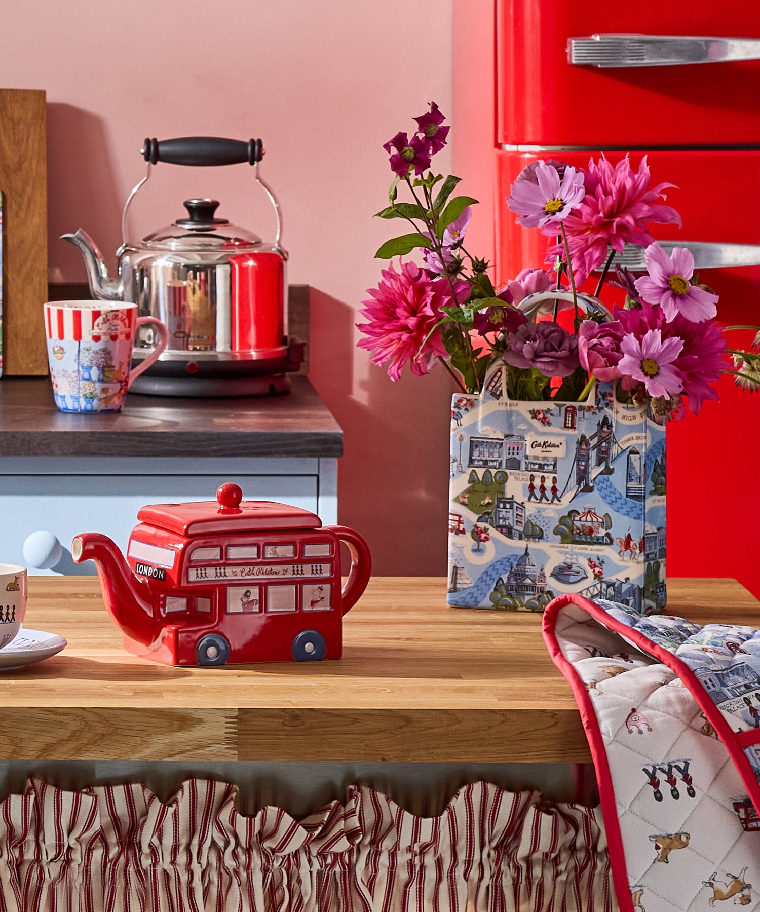 ブックバッグ フラワーベース London Town