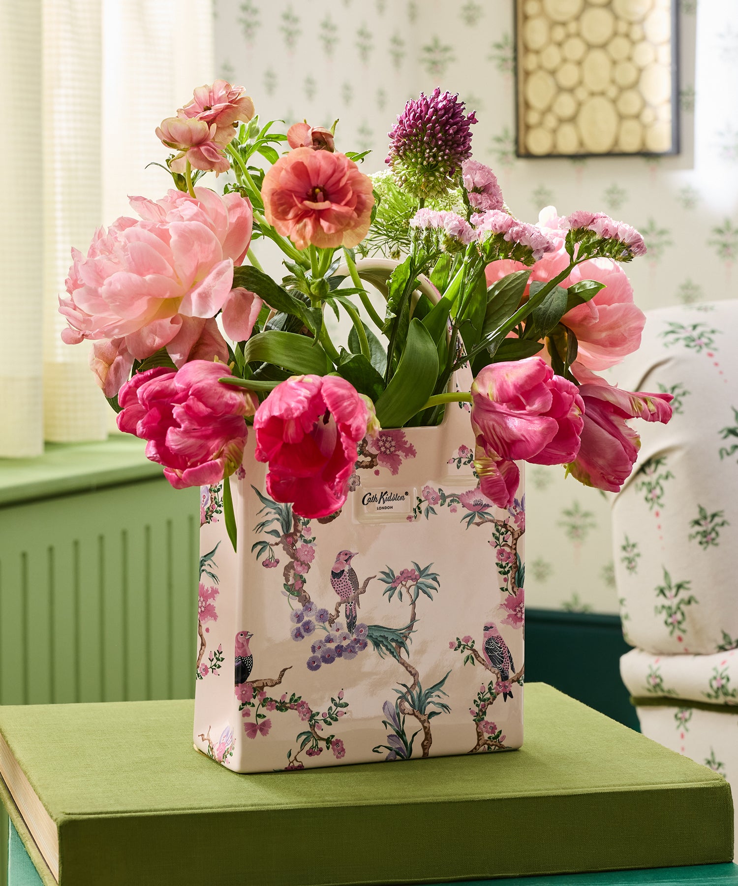 ブックバッグ フラワーベース Birds