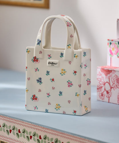 ブックバッグ フラワーベース Button Block Floral
