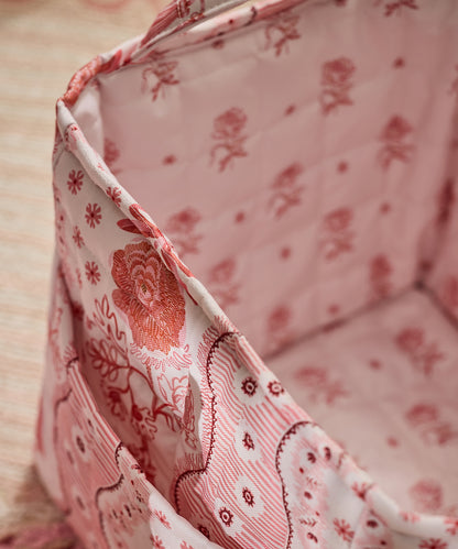 キルテッド ストレージ 2個セットSpitalfields Silk