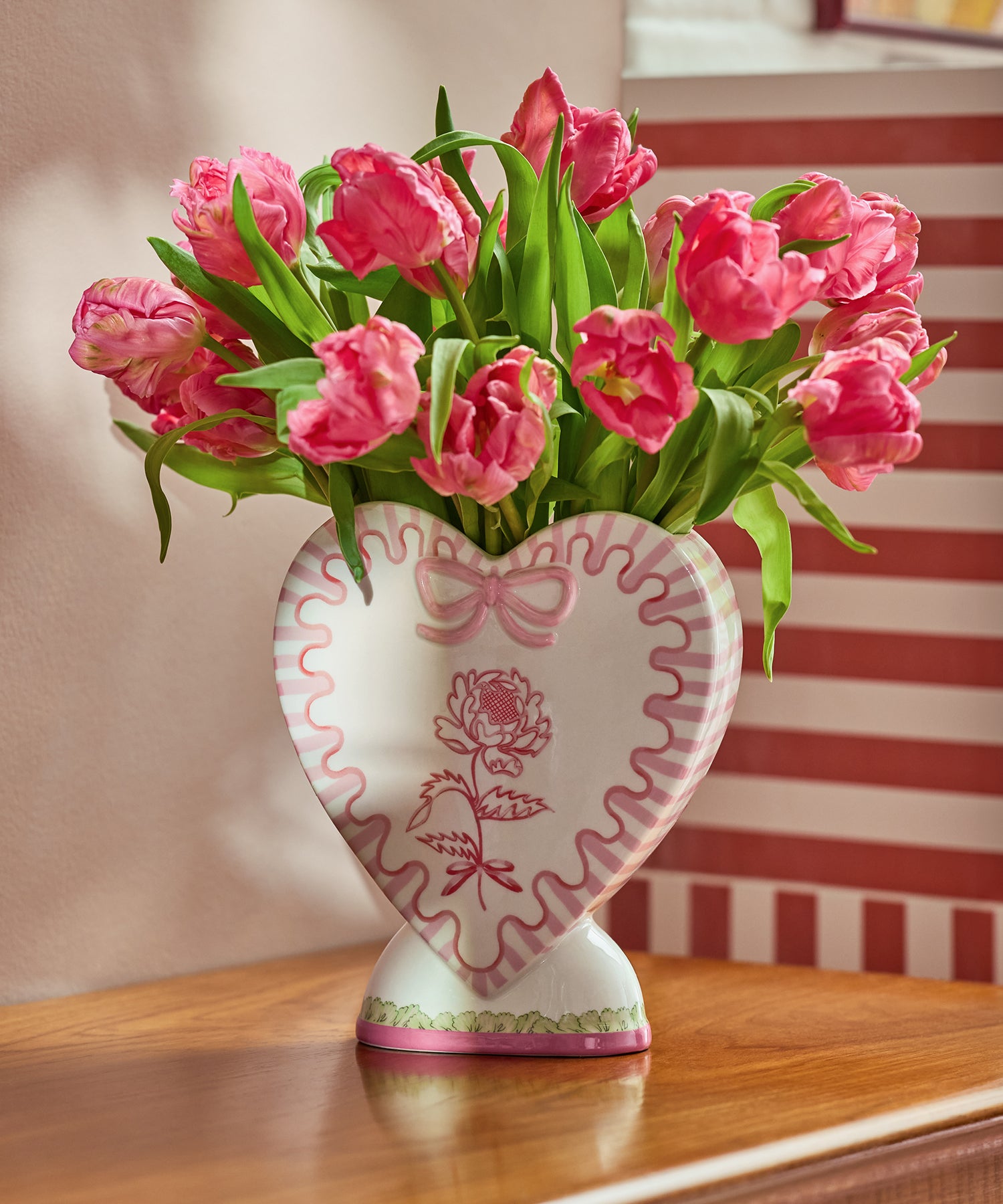 ハート フラワーベース Spitalfields Silk