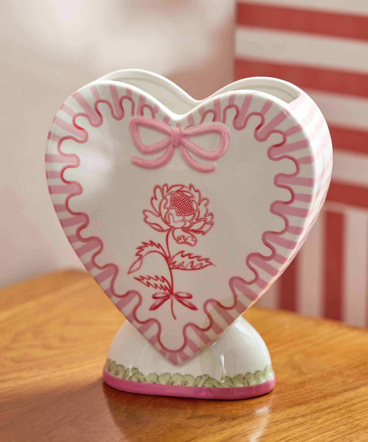 ハート フラワーベース Spitalfields Silk