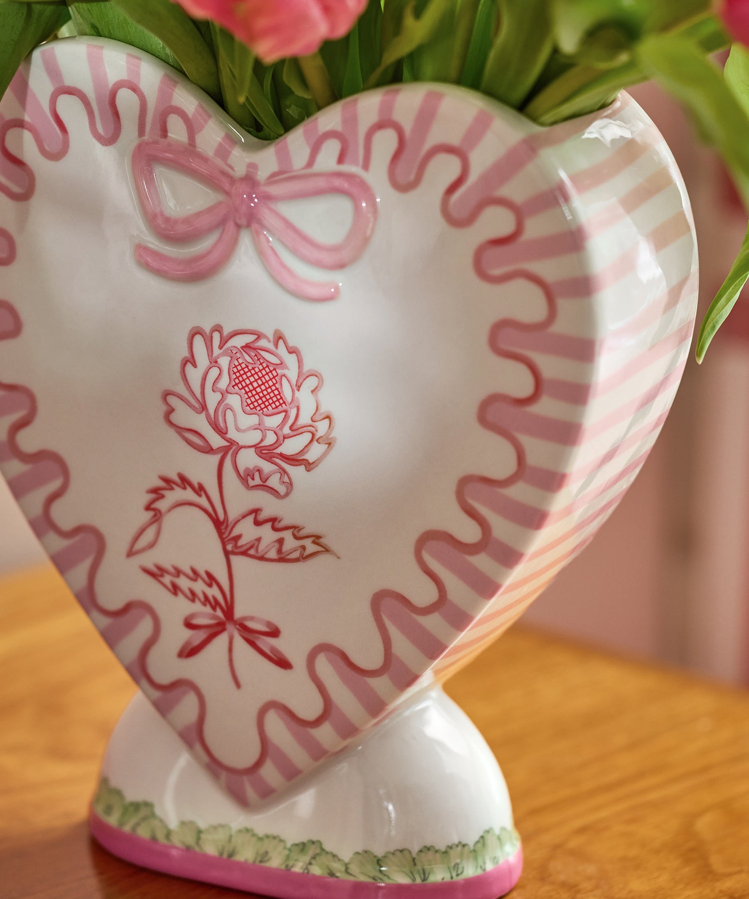 ハート フラワーベース Spitalfields Silk | Cath Kidston 日本公式