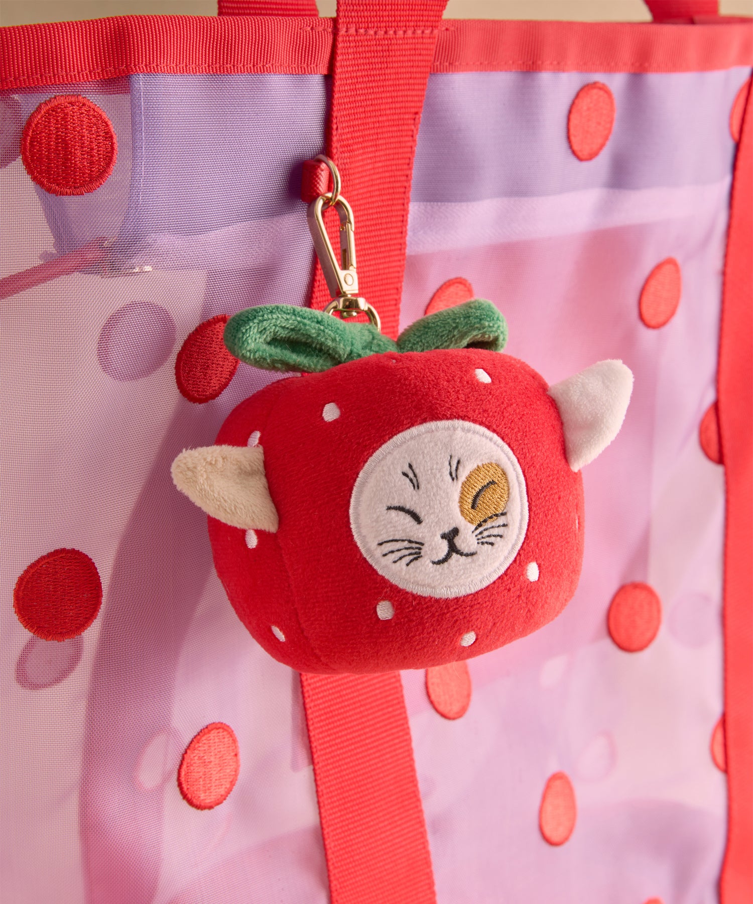 アップル キャット プラッシュ  Button Spot